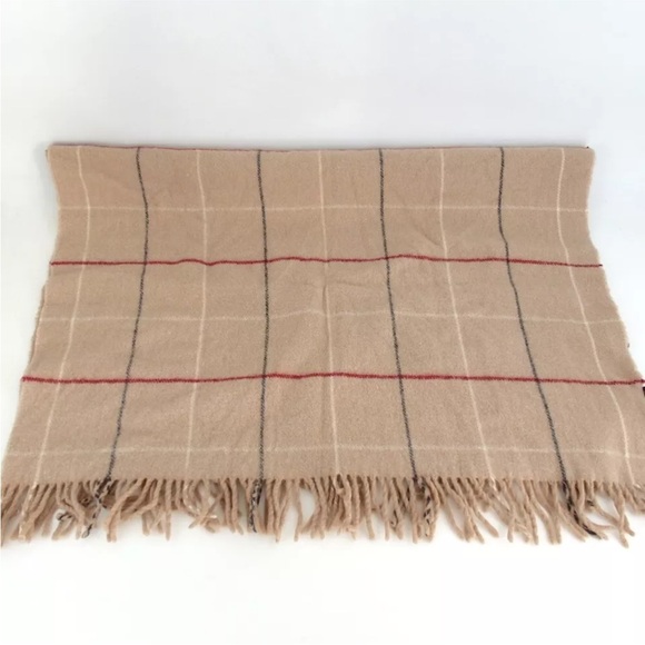 Authentic BURBERRY check pattern large wool wrap - Picture 3 of 8